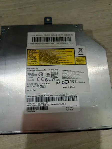 Привод DVDRW для ноутбука SONY NEC Optiarc
