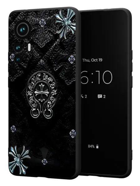 PBl store Чехол на Xiaomi 12T 12T Pro с принтом Chrome Hearts