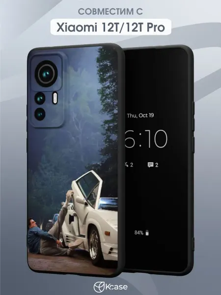 Kcase Чехол на Xiaomi 12T 12T Pro с принтом Волк с Уолл-стрит