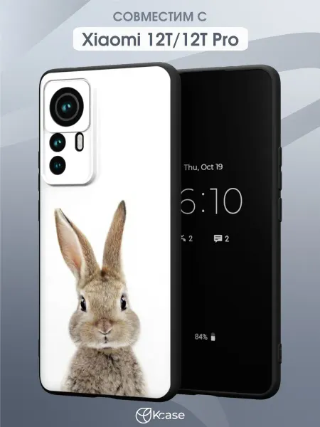 Kcase Чехол на Xiaomi 12T 12T Pro с принтом Кролик