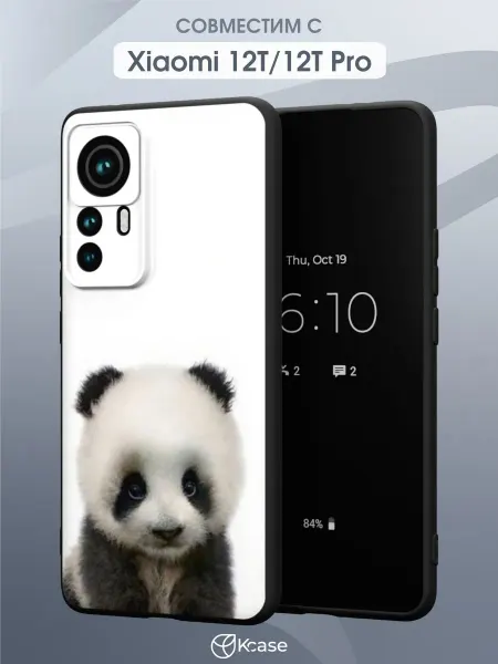 Kcase Чехол на Xiaomi 12T 12T Pro с принтом Панда