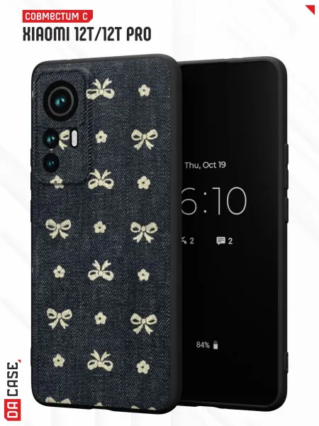 DACase Чехол на Xiaomi 12T12T Pro с принтом Бант