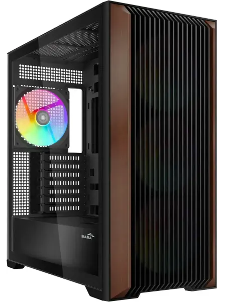 SAMA Корпус для пк с вентиляторами Z60 BK без БП