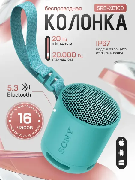 Беспроводная колонка Sony SRS-XB100