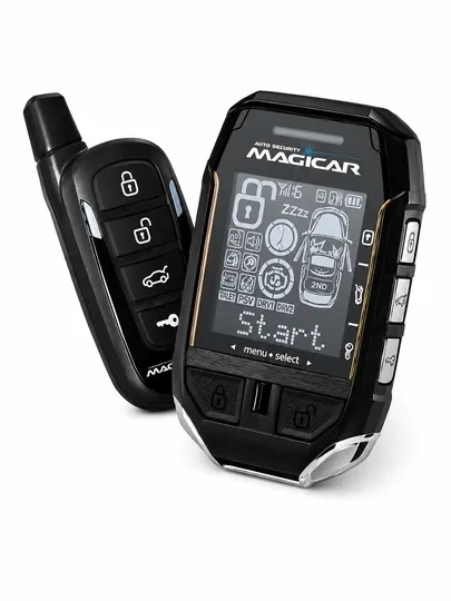 Автосигнализация для автомобиля, Magicar D908S, GPS двусторонняя связь, 12V, черный