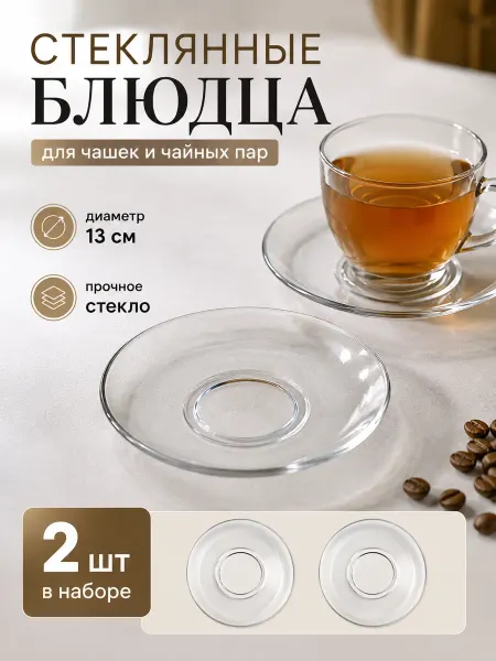 Точка посуды Набор блюдец 2 штуки 13 см