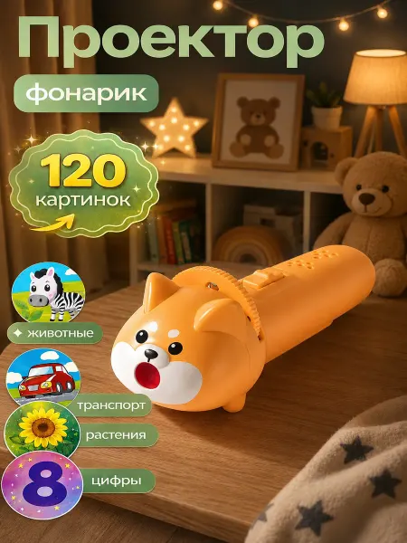 Детский проектор фонарик