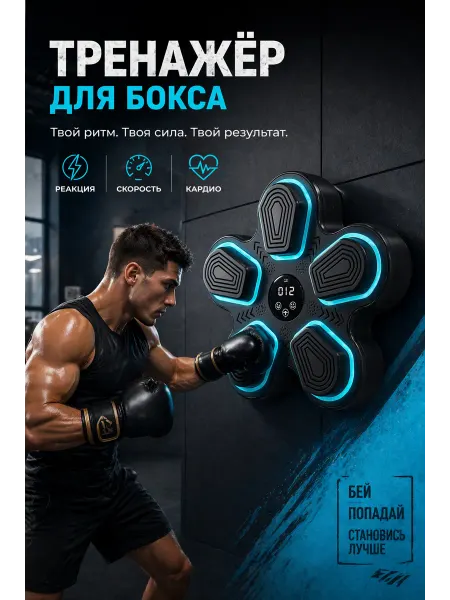 Музыкальный тренажер для бокса