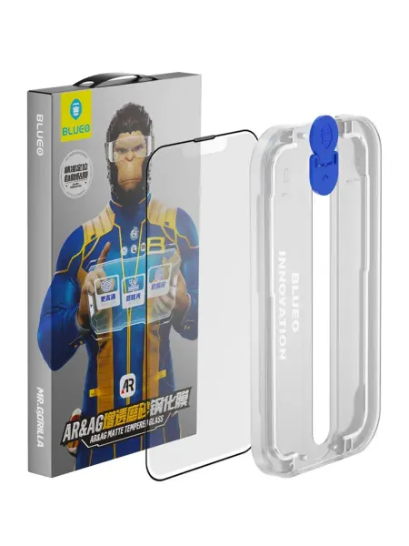 BLUEO Стекло на iPhone 13 Pro Max, 14 Plus матовое, антибликовое
