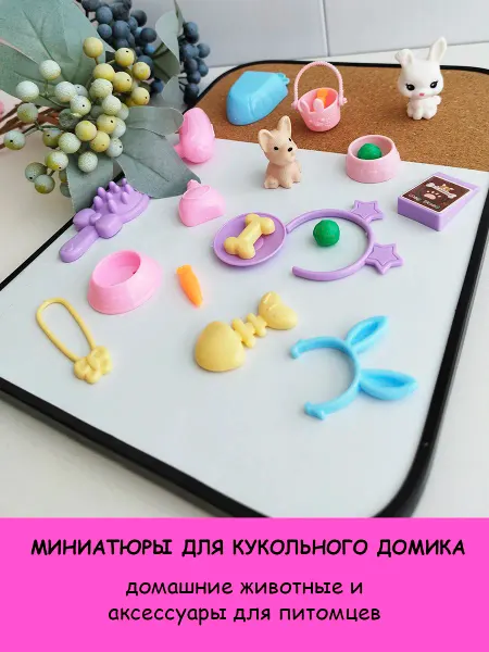 2 птички Миниатюры питомцы для кукол и кукольного домика