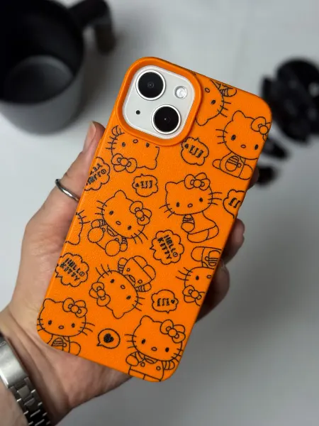 21 Case Чехол на iphone 13 оранжевый