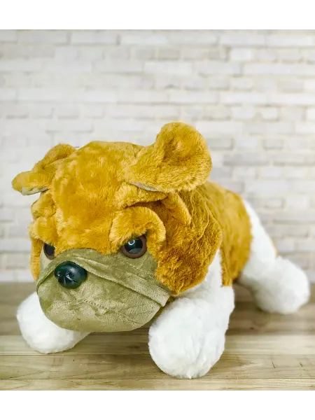 Plush baby Мягкая игрушка-подушка Собака Бульдог Бруно 35 см