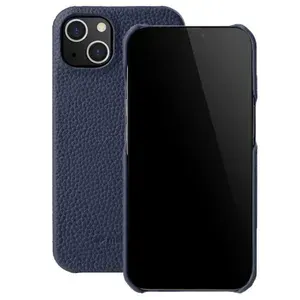 Кожаный чехол накладка Melkco для Apple iPhone 13 mini (5.4") - Snap Cover, темно-зелёный