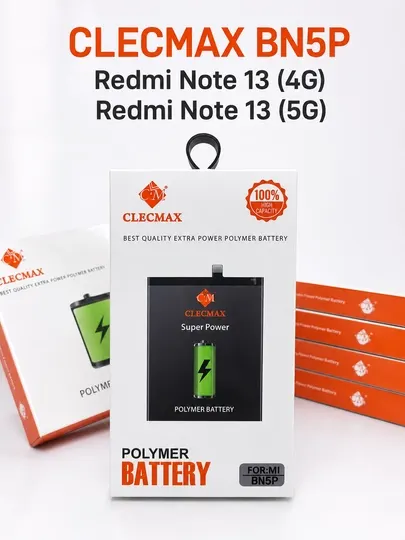 Аккумулятор CLECMAX BN5P для Redmi Note 13 (4G) / Redmi Note 13 (5G)