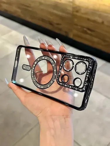 Чехол на Xiaomi Redmi Note 13 4G MagSafe со стразами