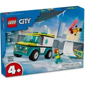 LEGO Конструктор City Скорая помощь и сноубордист 60403