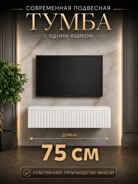 Тумба под телевизор 75 см