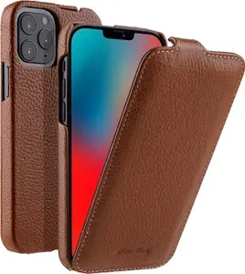 Кожаный чехол флип Melkco для Apple iPhone 13 Pro Max (6.7") - Jacka Type, коричневый