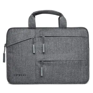 Сумка для ноутбука до 13" Satechi Water-Resistant Laptop Carrying Case, ST-LTB13. Водостойкий нейлон, серый. Мягкая внутренняя отделка, карманы на молнии для мелочей.