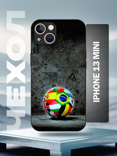 Caseworld Чехол на iPhone 13 mini футбольный мяч