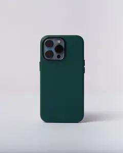 Кожаный чехол для iPhone 13 Pro с MagSafe K-DOO Mag Noble Collection, зеленый чехол для Айфон 13 Про