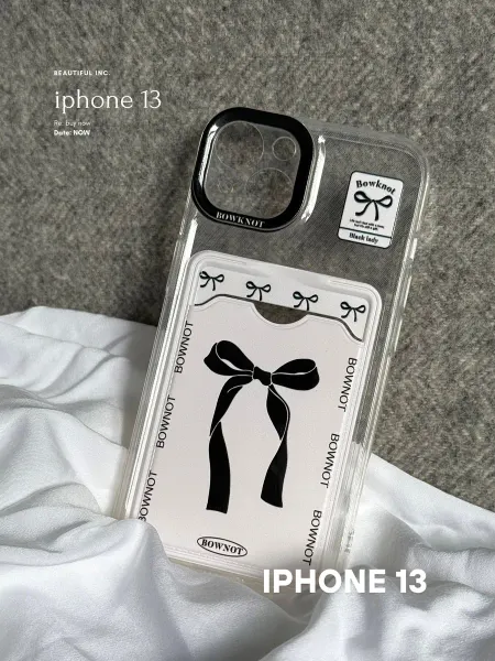Smart Cover Чехол на iphone 13 прозрачный с картхолдером