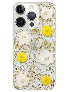 Чехол K-DOO Flowers iPhone 13 PRO, желтый