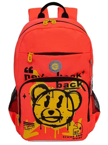 Рюкзак школьный GRIZZLY с карманом для ноутбука 13", анатомической спинкой, для девочки, RG-464-4