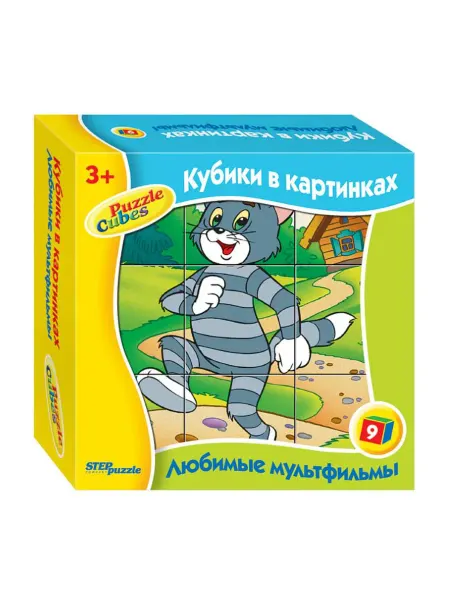 STEP puzzle Кубики для малышей Любимые мультфильмы-4