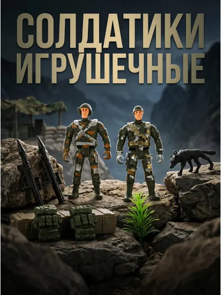 Играем вместе Набор солдатиков игрушечные подвижные фигурки для мальчиков