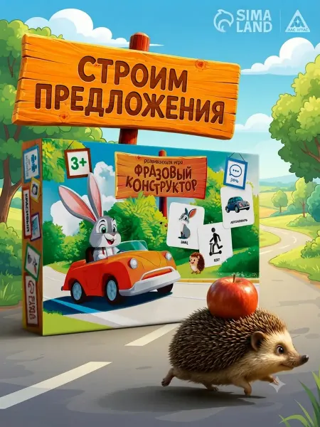 ЛАС ИГРАС Развивающая игра для детей Фразовый конструктор