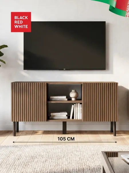BLACK RED WHITE Тумба под ТВ напольная для телевизора