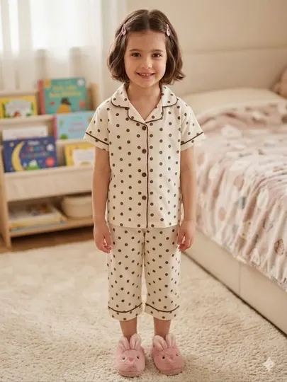 Хлопковый пижамный комплект для девочек, 6–12 лет, 130–170