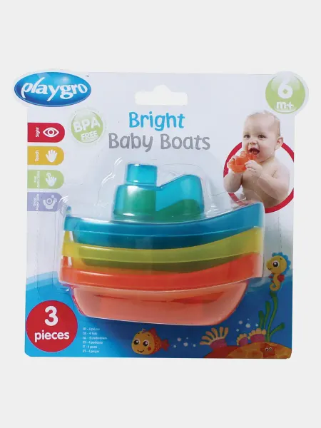 Playgro Набор корабликов для ванной 3 шт