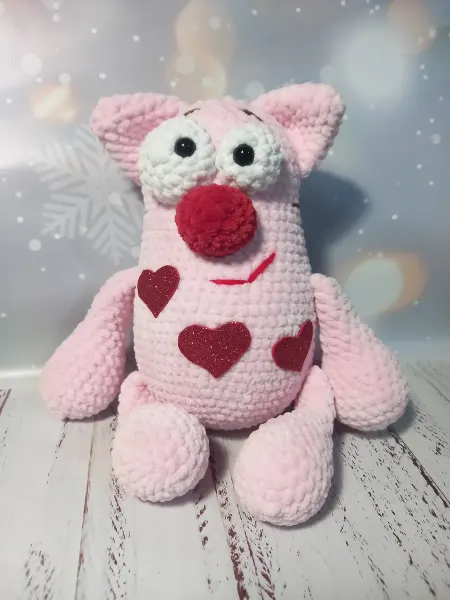 Игрушка вязаная Кот