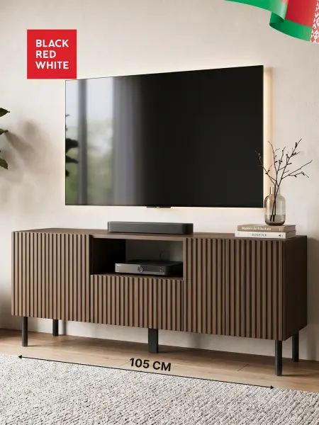 BLACK RED WHITE Тумба под телевизор