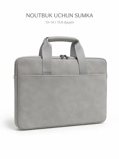 Сумка для ноутбука и MacBook, 13–14 / 15.6 дюйма, розовая и светло-серая, с карманом