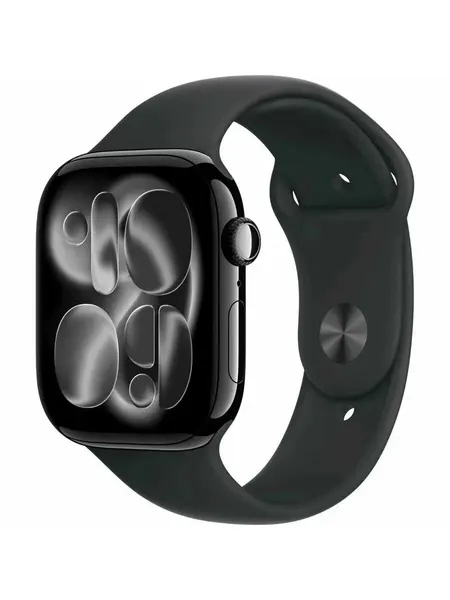 Умные часы Apple Watch S11 46 Jet Black ML, защита экрана Ion-X