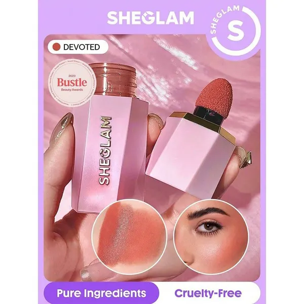 Румяна для щек жидкие от SHEGLAM с матовым финишем, длительный эффект. Devoted
