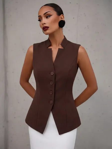 Six fashion Жилетка костюмная классическая