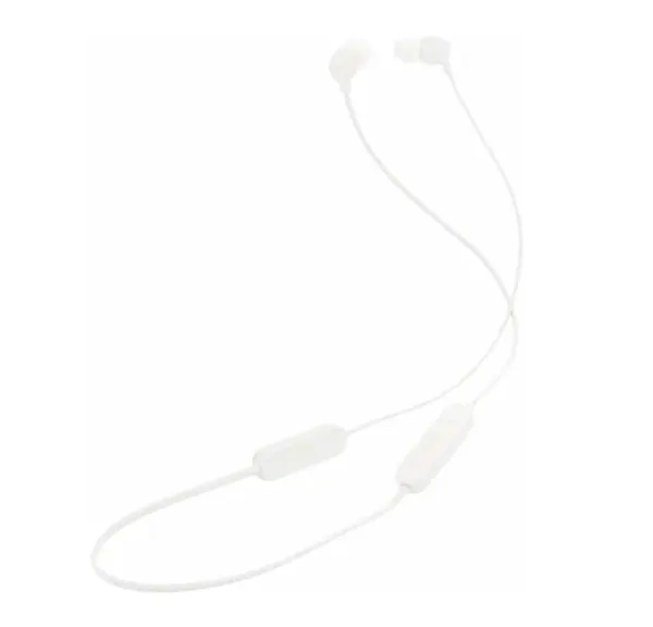 Беспроводные наушники JBL Tune 135 BT, с шейным ободом, белый (JBLT135BTWHT)