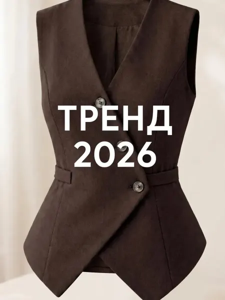 Sulu Жилет женский классический приталенный