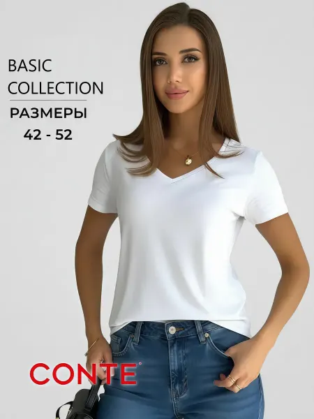 Exclusive Linen Collection Футболка базовая белая BASIC COLLECTION LF 2021