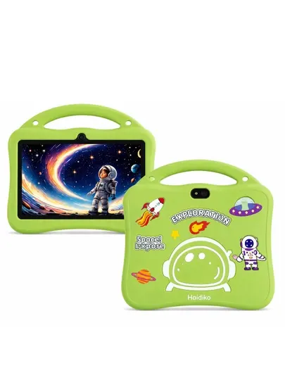 Детский планшет Haidiko 7" Android 14, 6GB/256GB, Wi-Fi, защитный чехол