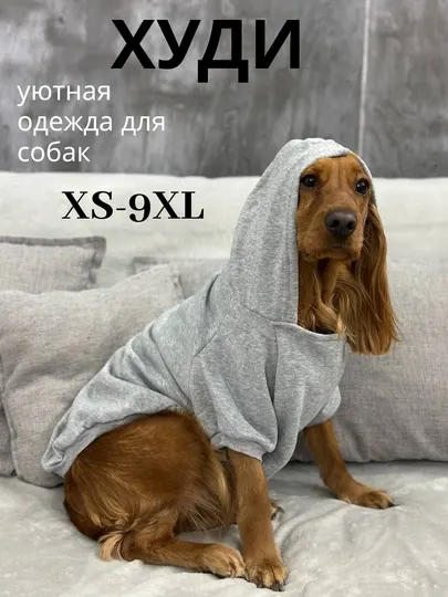 Худи для собак, толстовка, с капюшоном