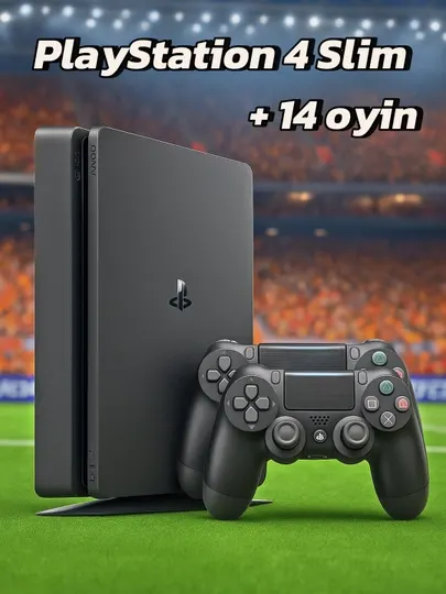 Игровая приставка Playstation 4 slim, c 14 играми, GOLDHEN