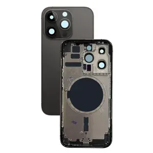 Корпус в сборе с задней панелью (крышкой) iPhone 14 Pro (Space Black) (AAA) EU (Европа)
