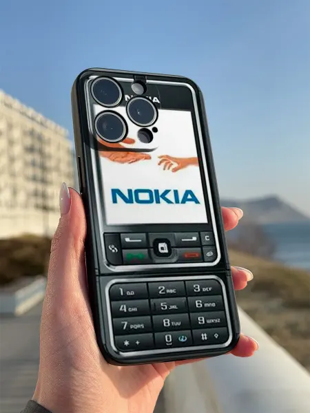 PBl store Чехол на Apple iPhone 14 Pro Max с принтом Nokia