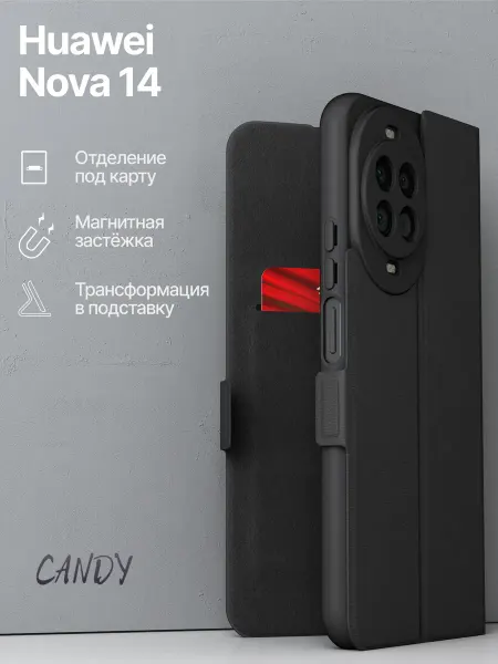 CANDY. Чехол книжка на Huawei Nova 14