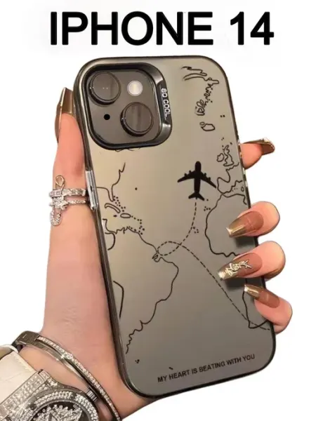 CASE HOUSE Чехол на iPhone 14 противоударный с принтом цветы